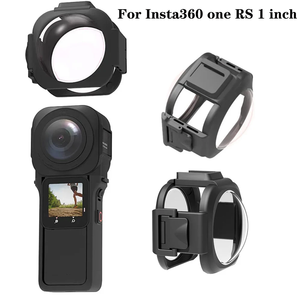 Copriobiettivo Per Insta360 One Rs Protezione Copriobiettivo Da 1 Pollice Antigraffio Per Parti Di Fotocamere Sportive Insta360 One Rs Da 1 Pollice