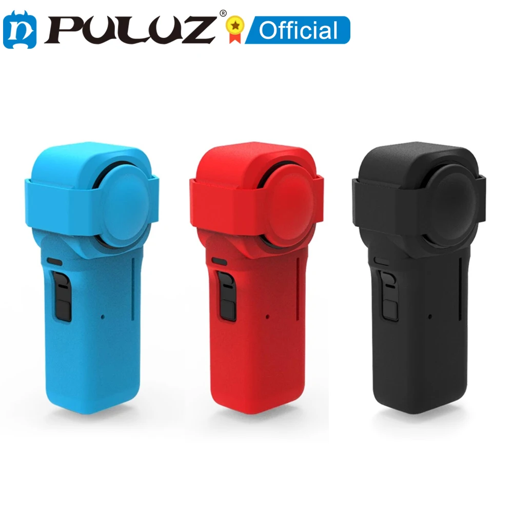 Custodia Protettiva In Silicone Puluz Con Copriobiettivo Per Insta360 One Rs 1 Pollice 360 Edition