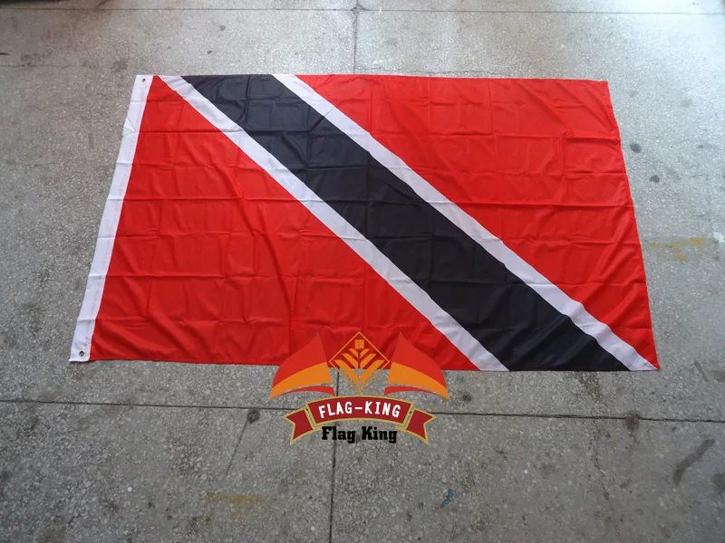 Tinidad National Flag,100% Polyster,120*180Cm, Anti-Uv, Stampa Digitale, Flag King,Tinidad Country Banner