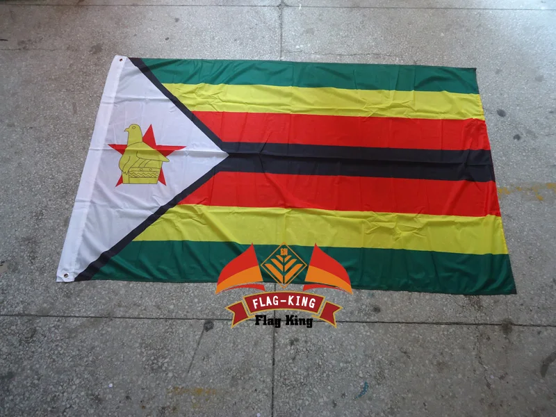 Bandiera Nazionale Dello Zimbabwe, 100% Poliestere, 120*180Cm, Anti-Uv, Stampa Digitale, Re Bandiera, Banner Del Paese Dello Zimbabwe