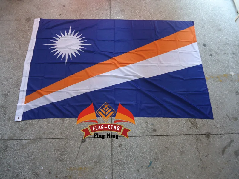 Bandiera Nazionale Delle Isole Marshall, 100% Poliestere, 120*180Cm, Anti-Uv, Stampa Digitale, Bandiera King, Bandiera Del Paese Delle Isole Marshall