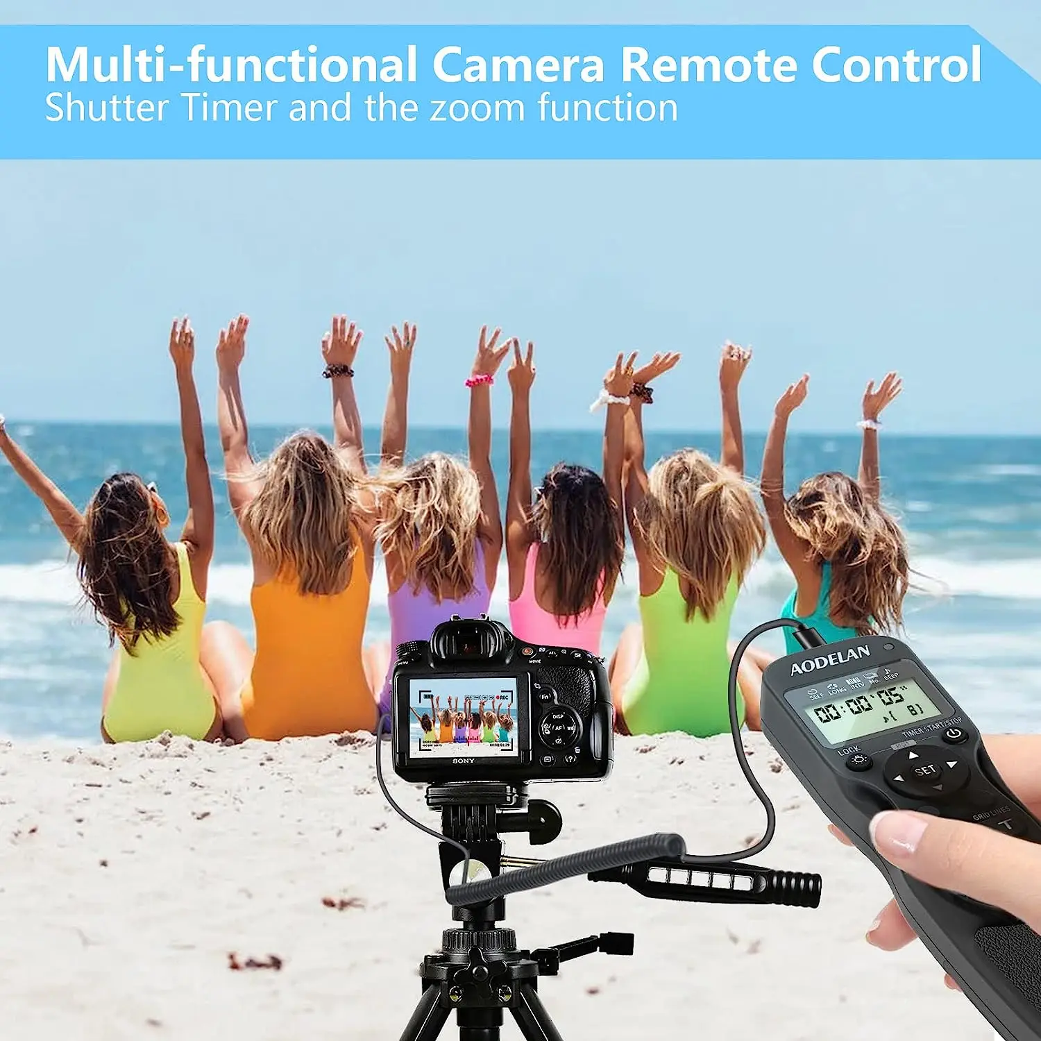 Telecomando Con Timer Di Rilascio Dell'Otturatore Della Fotocamera Multifunzione Con Zoom Per Sony Fx30, A7R V, A7Iv, Zv-1, Rx0 Ii, Hx99, 6300, A6100,