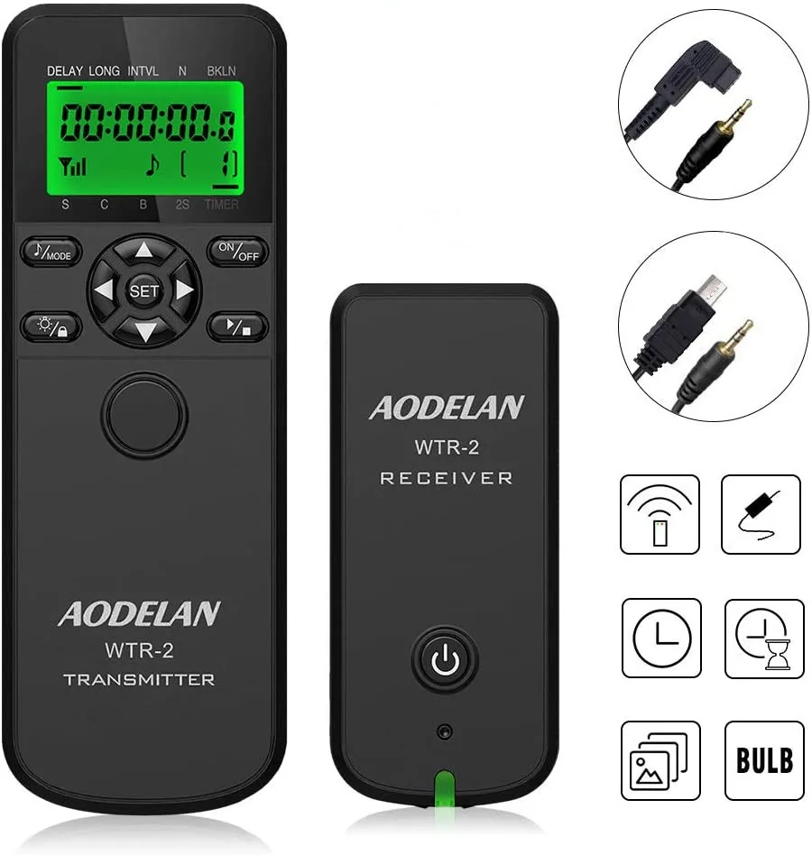 Aodelan Camera Timer Wireless Shutter Release Telecomando Per Sony A7Rv A9Iii A7Iv A7 6300 A6000 Rx100V Hx90V Hx99 Zv-1 Fx30