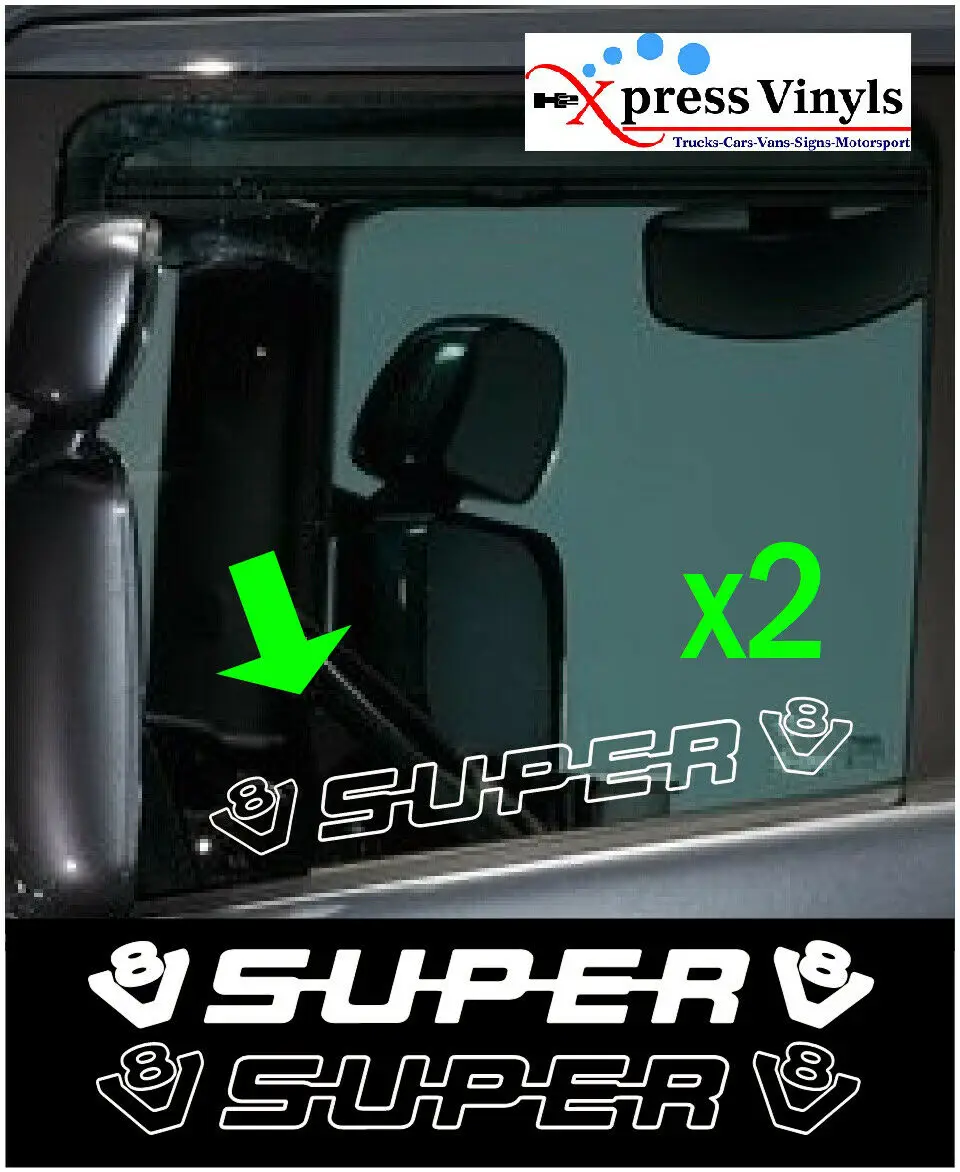 Per X2 Scania Super V8 Decalcomanie Finestra Scania Camion Adesivi Qualsiasi Colore