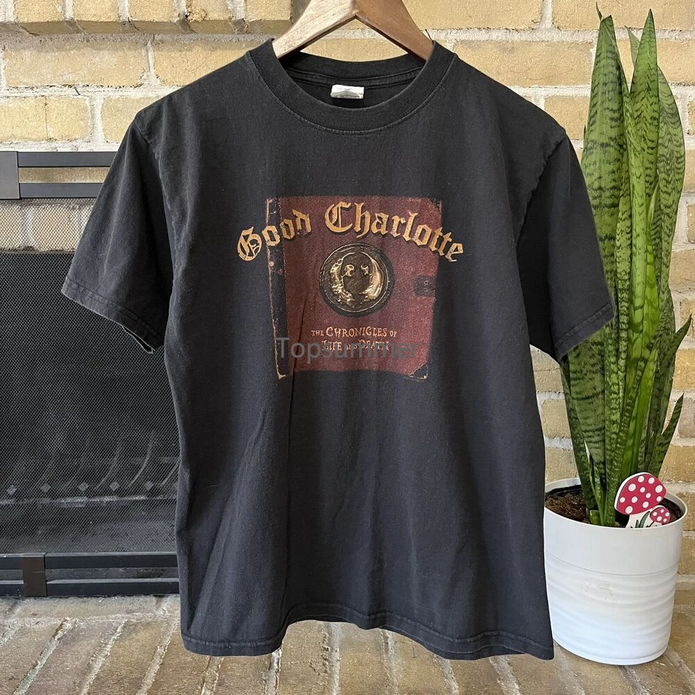 Vintage Good Charlotte The Chairs Of Life And Death Tour T Shirt Taglia Media