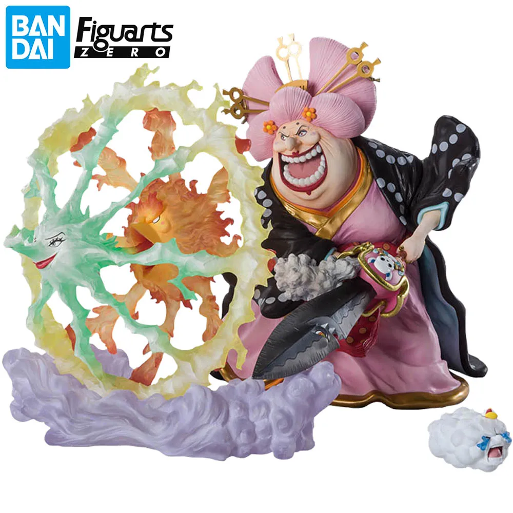 Bandai One Piece Figuarts Zero Charlotte Linlin Big Mom Battle Of Monsters On Onigashima Anime Figure Action Model Toy
