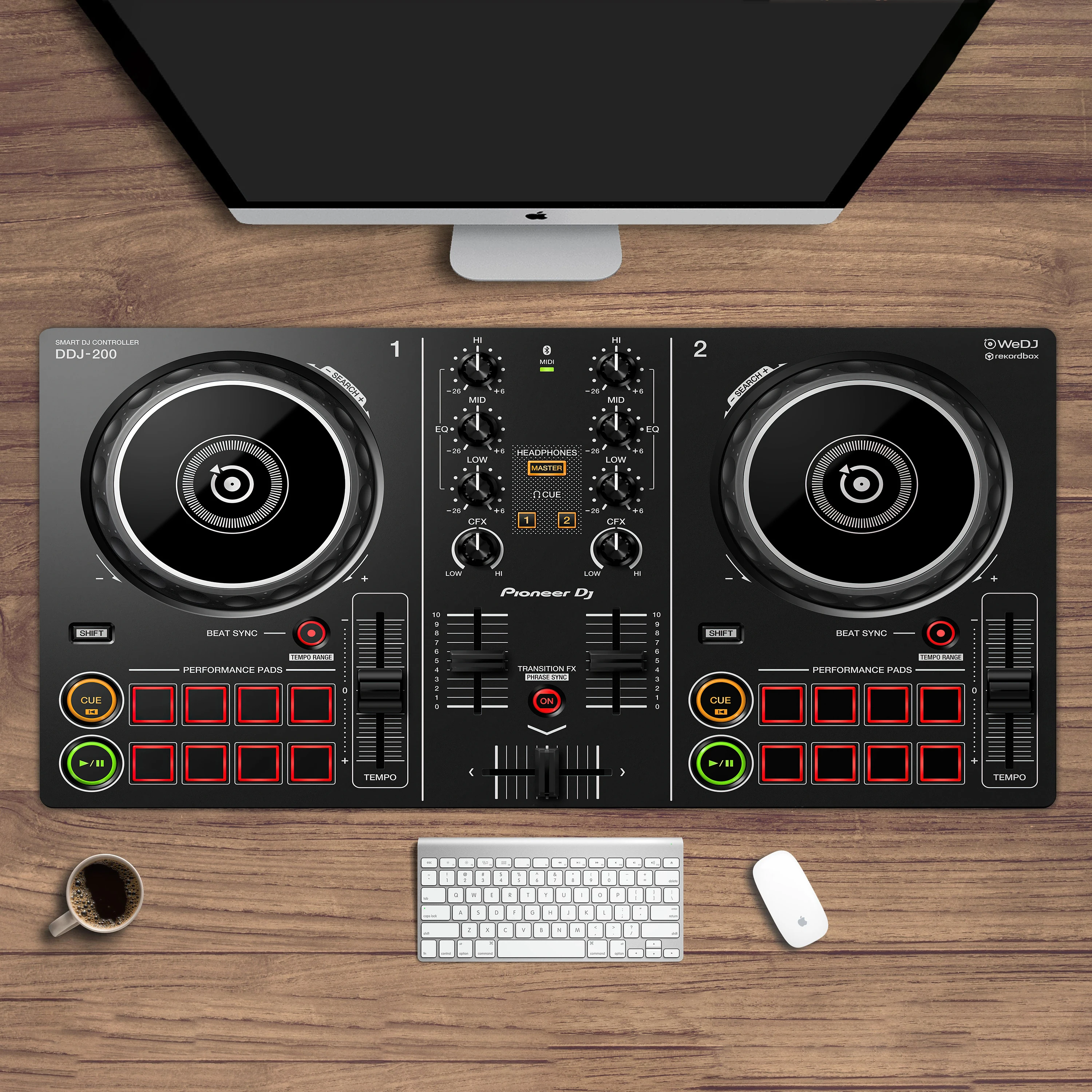 Tappetino Per Mouse Grande Pioneer Dj Smart Dj Controller Picture Ddj-200 Console Display Table Mat Dj Disc Decorazione Della Tavola Regalo Dj