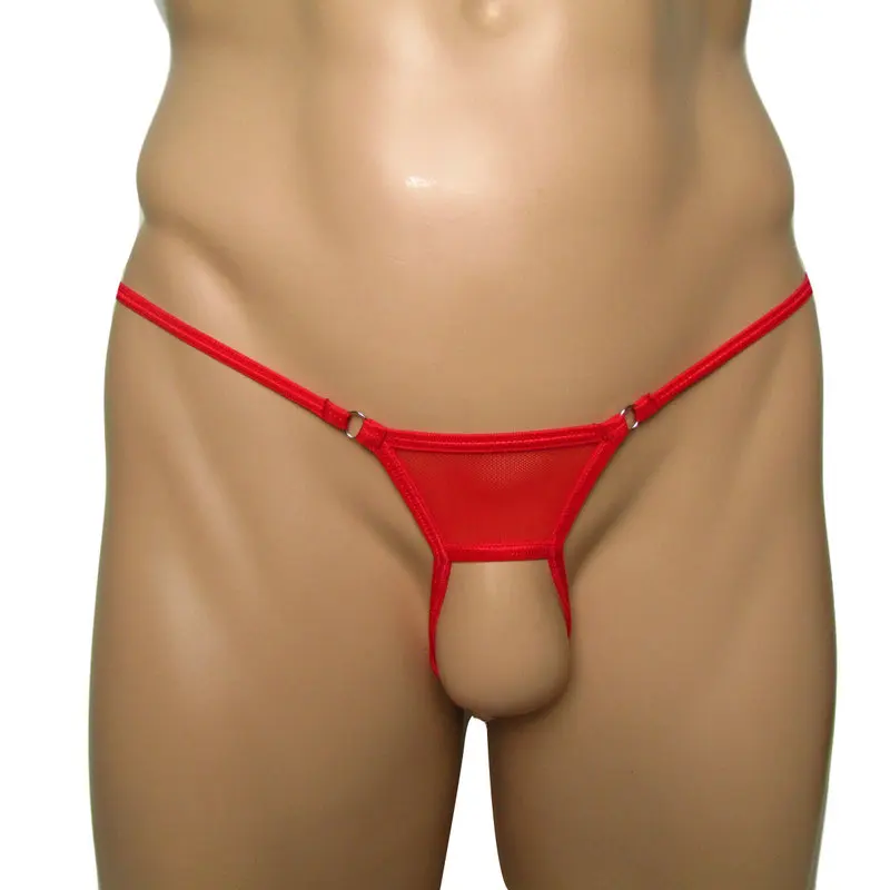 Candy Ciliegie Intimo Mannen String Tanga Hombre Ficelle Homme Pene Sexy Intimo Uomo Mens Cock Ultra Mini Bikini Perizoma Aperto