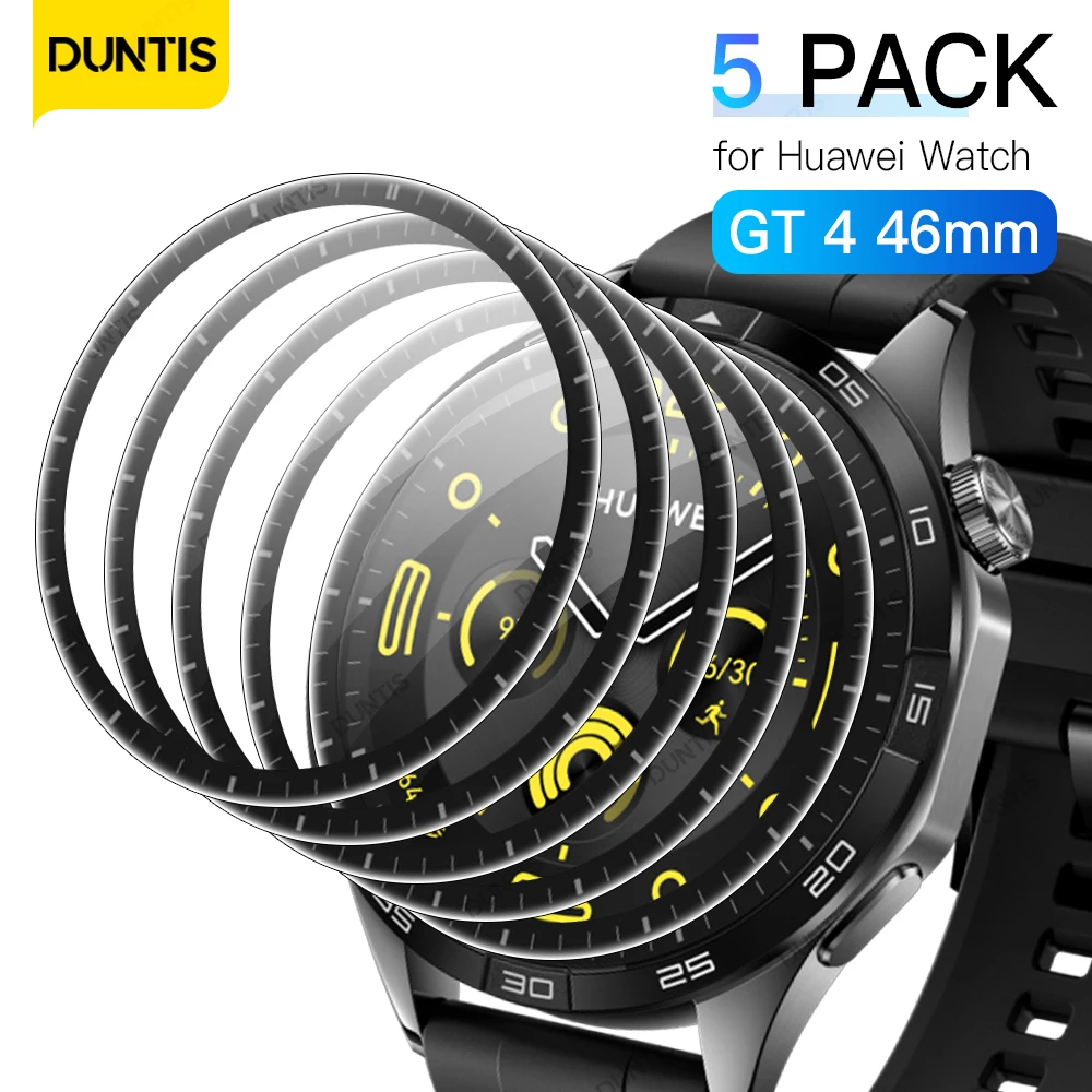 Confezione Da 5 Per Huawei Watch Gt 4 46Mm Pellicola Protettiva Antigraffio Per Huawei Gt4 46Mm Pellicola Protettiva A Copertura Totale