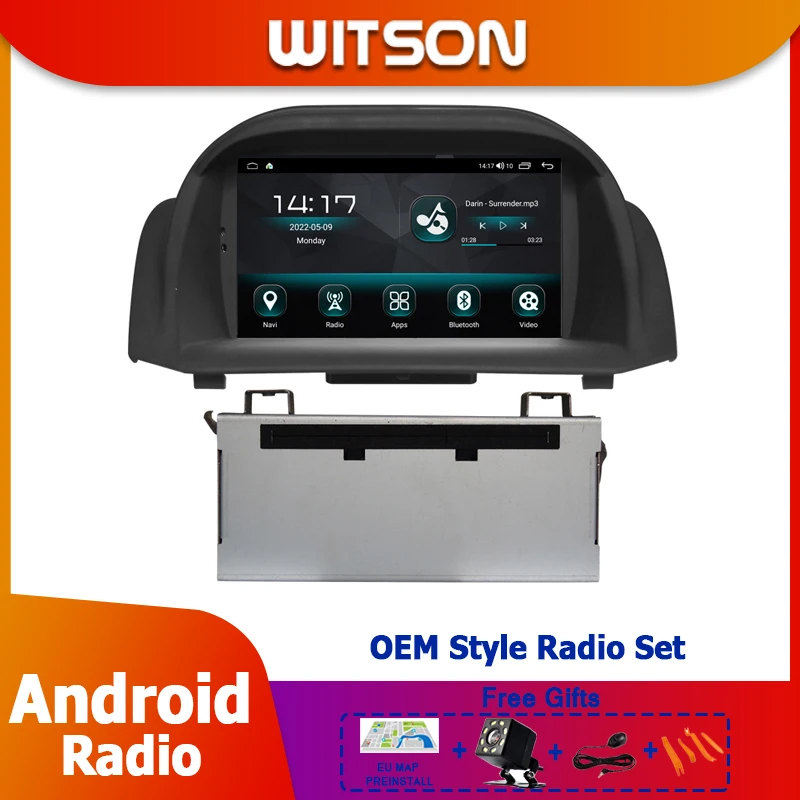 7 "Android Car Radio Multimedia Stereo Gps Per Ford Fiesta Mk7 2009-2017 Carplay Player