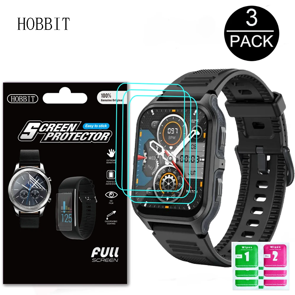 3Pcs Tpu Pellicola Protettiva Per Schermo A Pellicola Idraulica Per Colmi C63 P73 Smartwatch Copertura Per Orologio Impermeabile C63 P73 Hd Pellicola 
