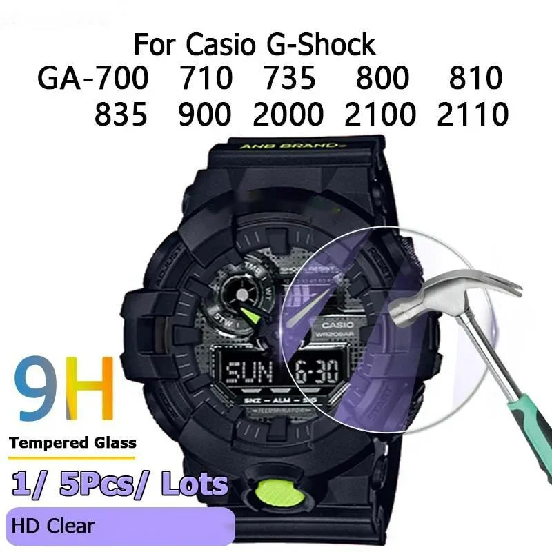 Per Casio G-Shock Ga-700 Ga-710 Ga-735 Ga-800 Ga-810 Ga-835 Ga-900 Ga-2000 Ga-2100 Ga-2110 Pellicola Salvaschermo In Vetro Temperato