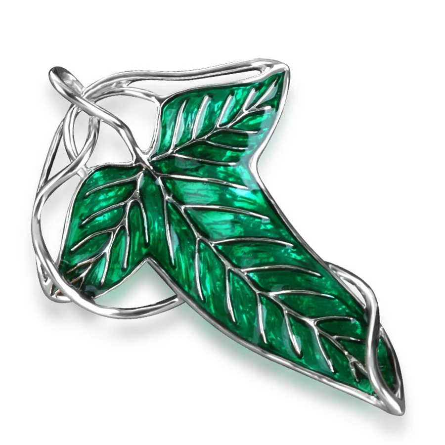 Cosplay Di Arwen Stella Del Vespro Elf Principessa Spille Lotr Hobbit Elven Foglia Verde Spilla Lotr Per Le Donne Di Moda