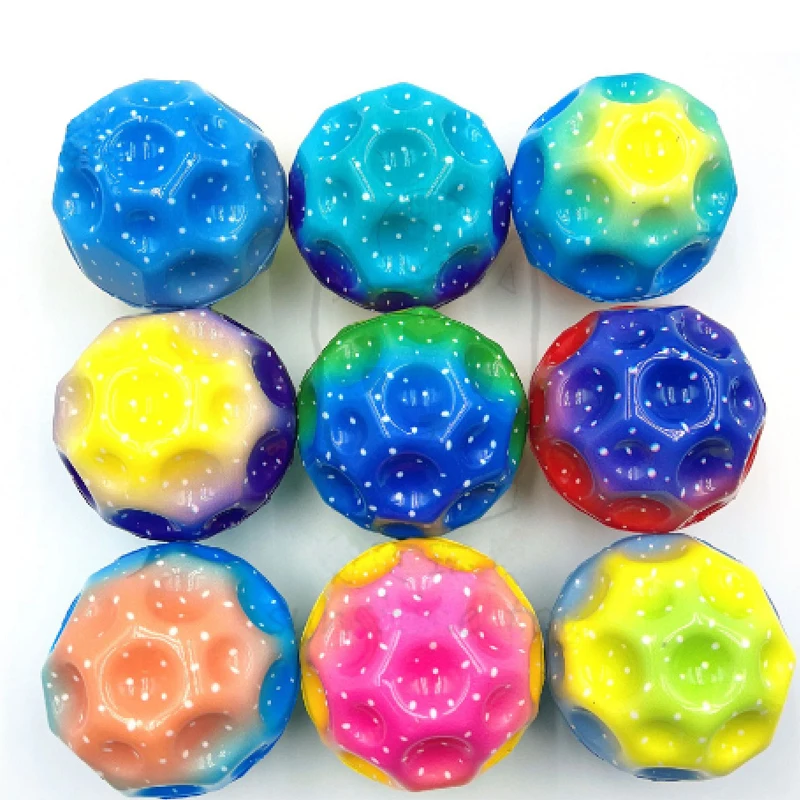 3Pcs Galaxy Moon Ball Extreme High Bouncing Ball Spaceball Giocattoli Per Bambini Pelota Saltarina Para Niecos Lote Juguetes Deportivos