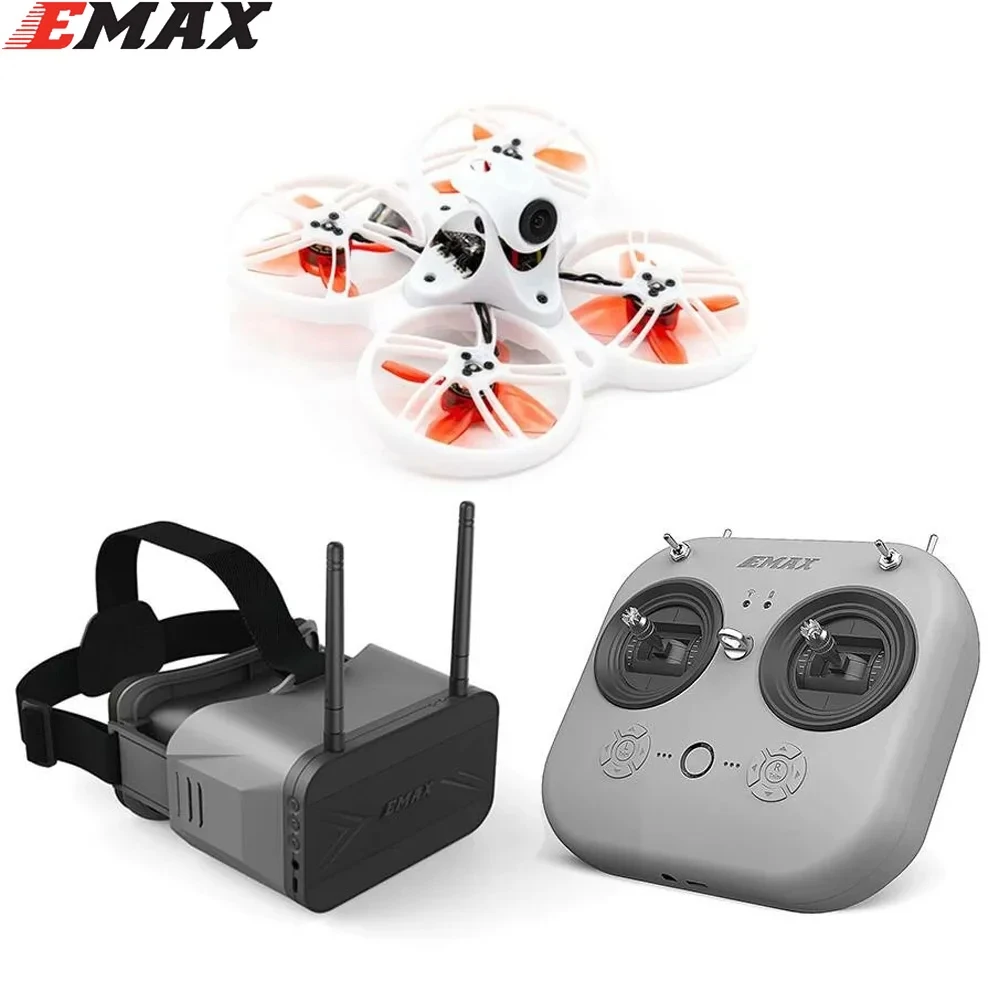 Emax Tinyhawk Iii 3 Rtf Kit Fpv Racing Drone F4 5A 15000Kv Runcam Nano 4 37Ch Muslimvtx Frsky D8 W/ Controller E Occhiali