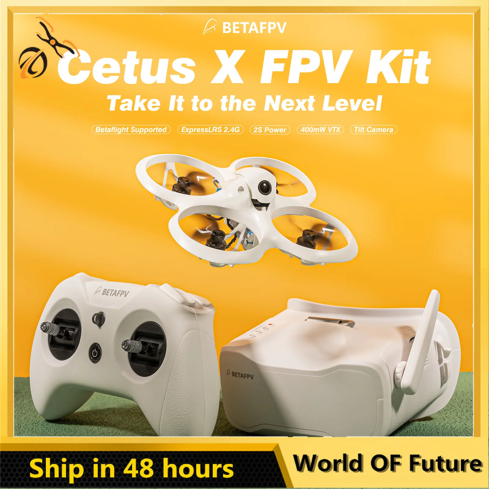 Cetus Pro/Cetus Fpv Drone Kit Racing Drone Bnf/Rtf Frsky D8 Lite Radio 2 Se Trasmettitore 5.8G 14Dbi Vr02 Droni Con Occhiali Dron