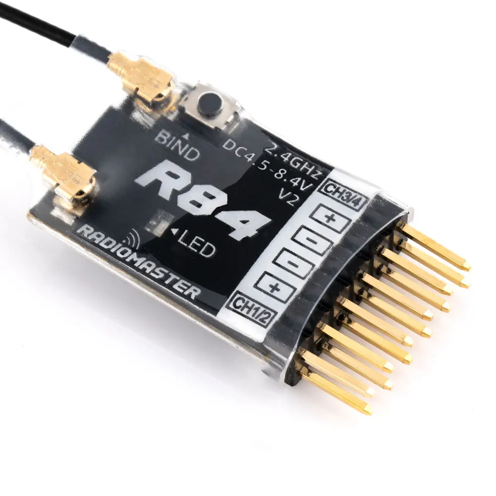 Radiomaster 2.4G R84 V2.0 4Ch Frsky D8 Mini Ricevitore Pwm Compatibile Per Trasmettitori Radiomaster Frsky Jumper