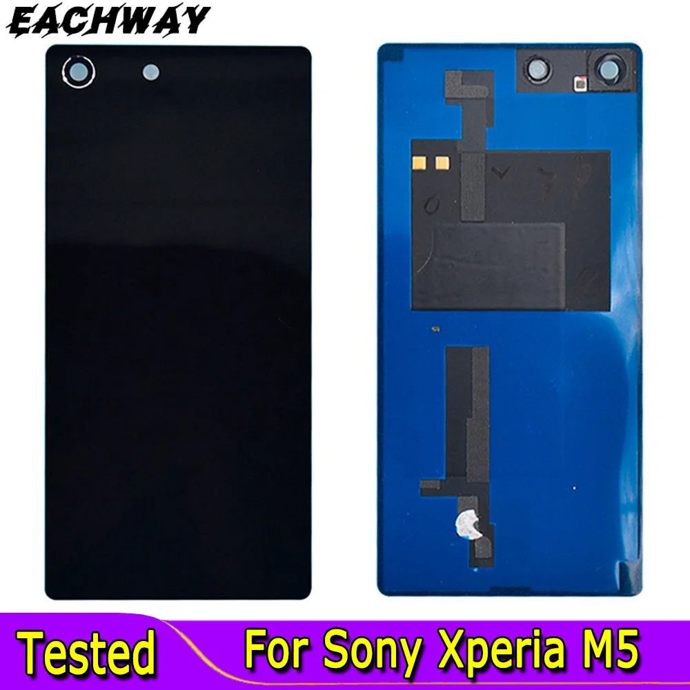 Per Sony Xperia M5 Coperchio Batteria E5603 E5606 E5653 Custodia Con Connettore Nfc Sostituire Per Sony M5 Cover Posteriore Con Adesivo