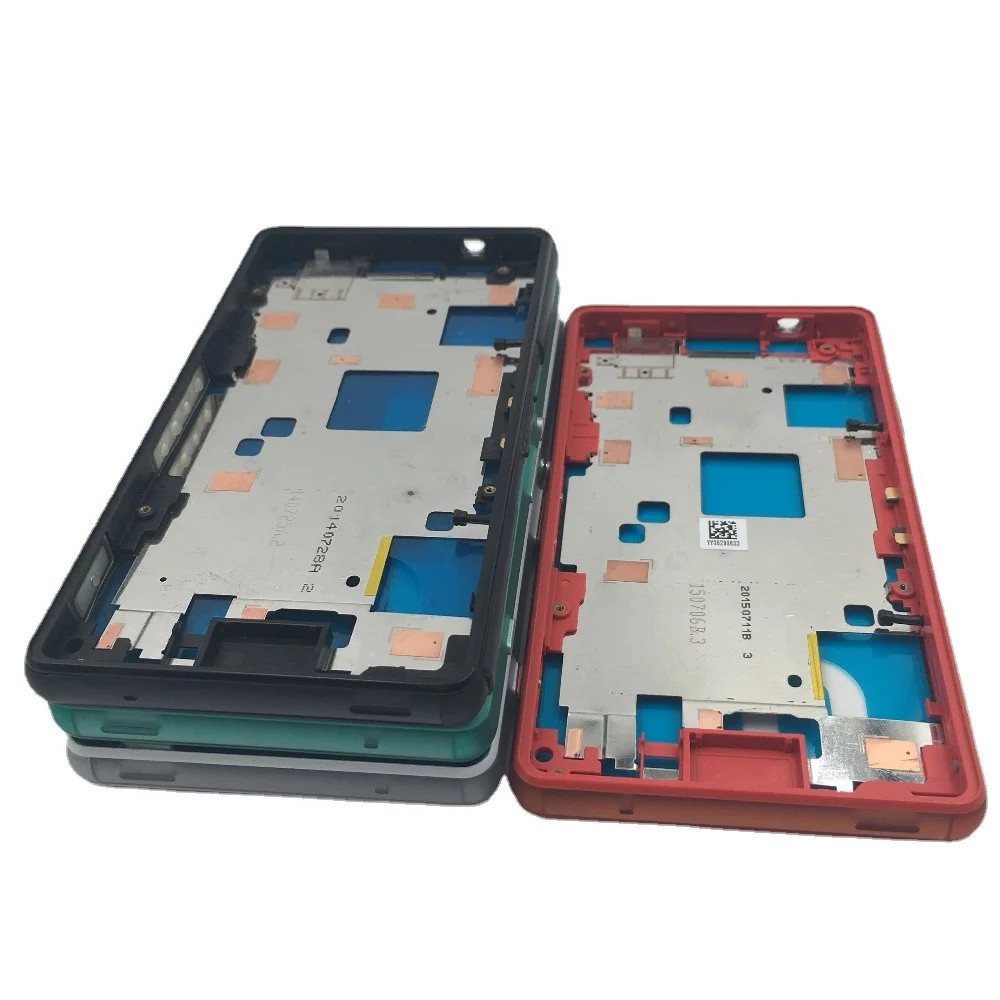 For Sony Xperia Z3 Compact Z3 Mini D5803 D5833 Housing Metal Middle Frame With Dust Plug And Adhesive Replacement