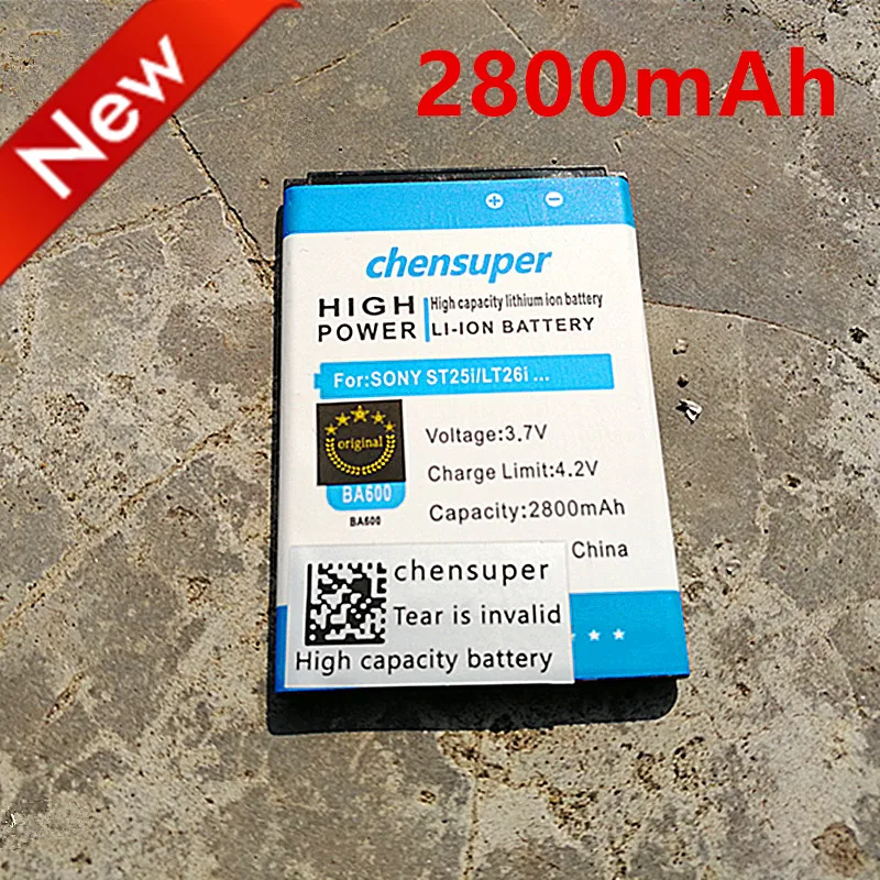 Chensuper 2800 Mah Uso Della Batteria Per Sony Ericsson Xperia U St25I Ba600 St25C Kumquat