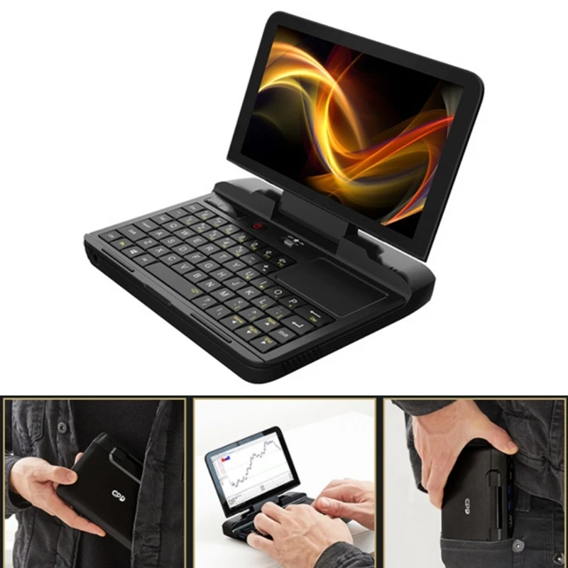 Gpd Micro Pc 6 "Palmare Industria Laptop Mini Pc Win 10 Pro, Mini Pc Portatile Tascabile Notebook,8Gb 256G Rom