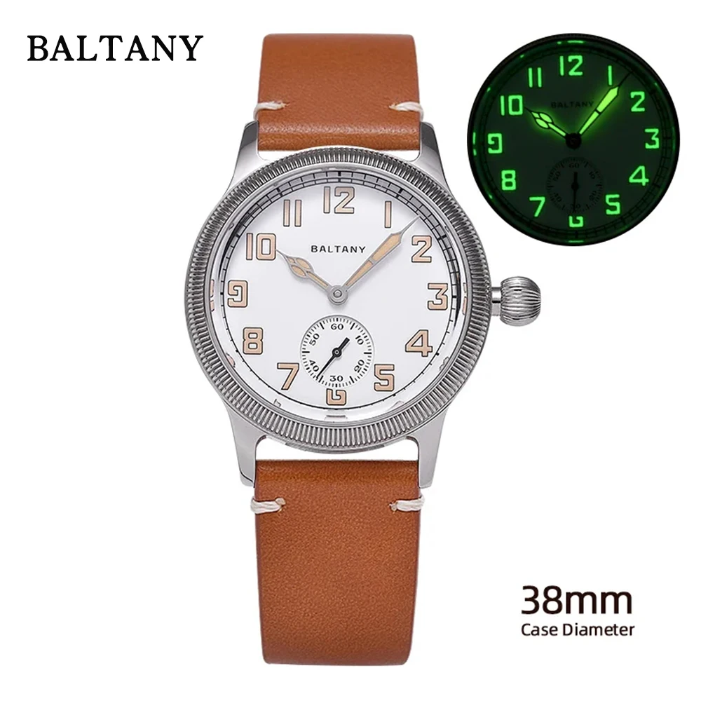 Baltany 2023 New Vintage Automatic Military Omaggio Orologi Ww1 Trench Orologi Da Uomo St1701 Sapphire 100M Orologio Sportivo Impermeabile