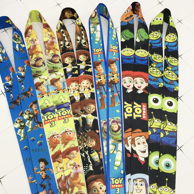 Disney Toy Story 4Toy Bass Woody Three-Eyed Monster Mobile Phone Cordino Studente School Card Key Hanging Neck Lanyard Gift