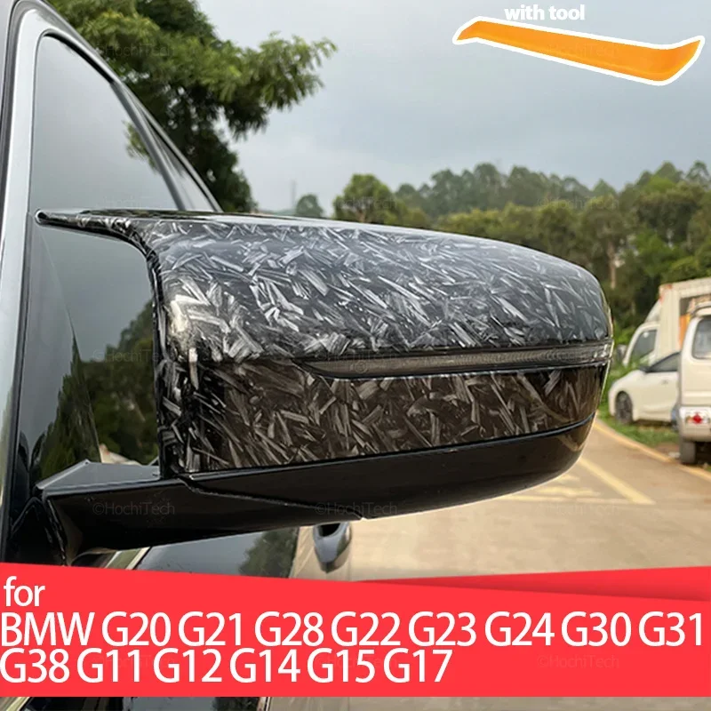 Car Side Door Retrovisore Side Mirror Cover Cap Parts Styling Per Bmw 3 4 5 7 8 Serie I3 G11 G12 G15 G16 G30 G31 G38 G20 G21 G28