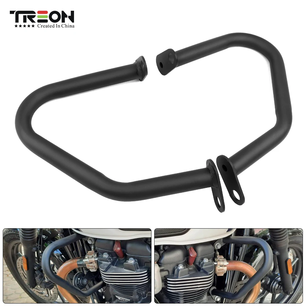 Per Triumph Bobber Thruyle 1200 R Cup Twin Bumper Protezione Motore Per Triumph Bonlivet100 T120 Telaio Barra Di Protezione Motore