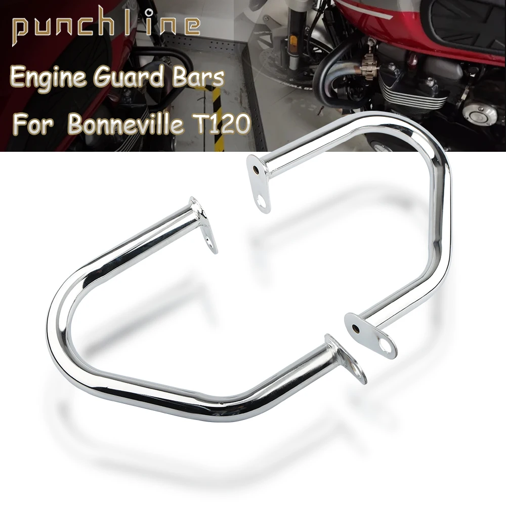Misura Per Triumph Bonneville T120 Thruxton 1200 Thruxton R Street Cup/Twin Bonneville Bobber Engine Guard Crash Bar Paraurti