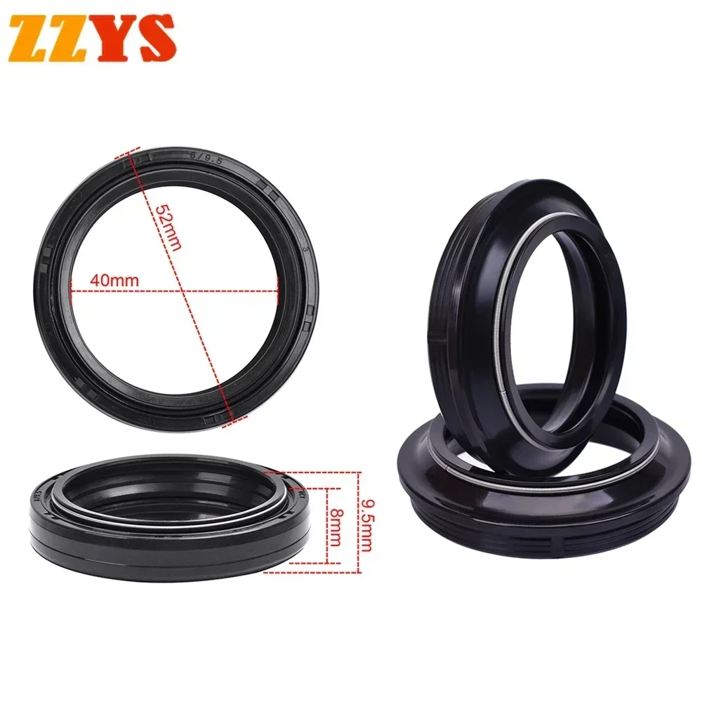 40 X52X 8/9.5 Paraolio Forcella Anteriore Moto 40 52 Parapolvere Per Yamaha Vmx Vmax V-Max V Max 1200 Vmx1200 Vmx1200N Muslimate