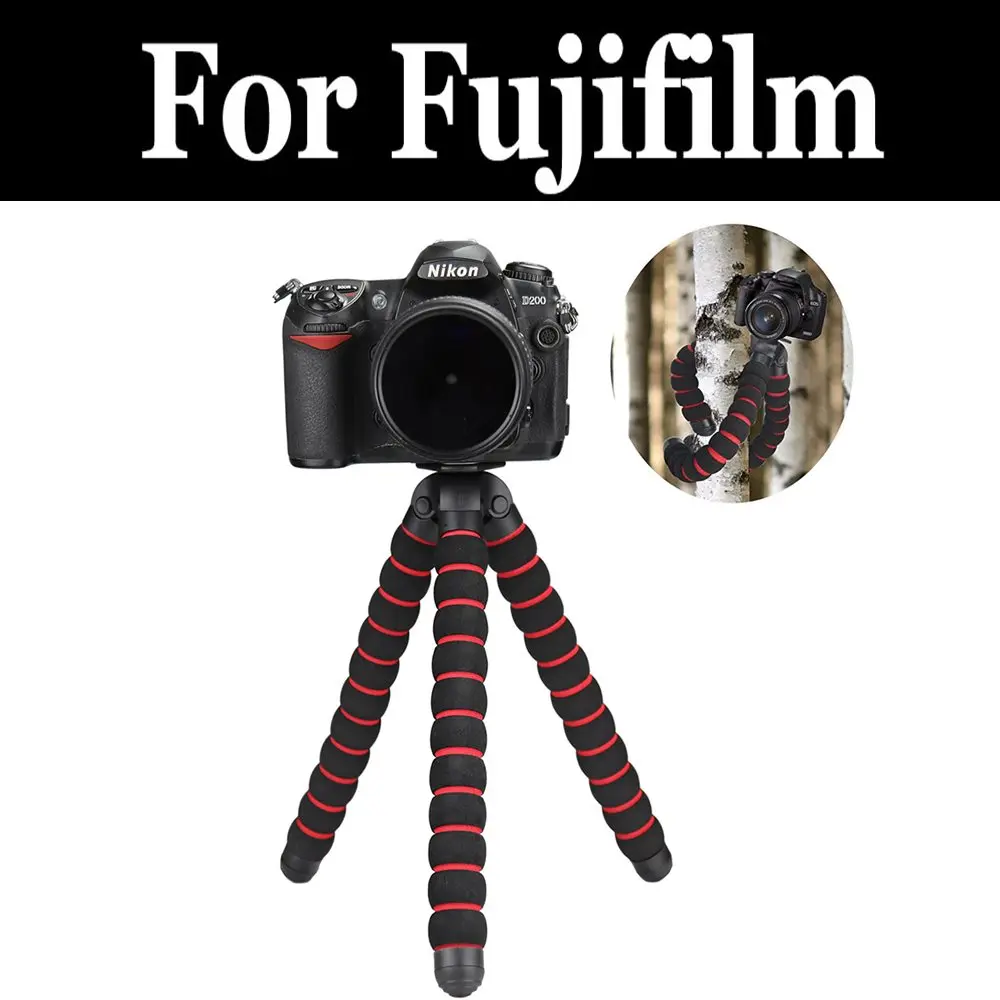 Flessibile Spugna Polpo Treppiedi Del Basamento Del Supporto Con Il Supporto Per Fujifilm Xq1 Xq2 X-S1 X-T1 X-T1 Ir X-T10 X-T100 X-T2 X-T20 X-T3 X-T30