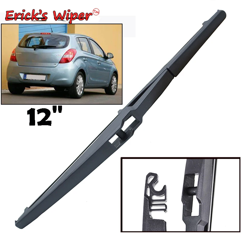 Ener'S Wiper 12 "Spazzola Tergicristallo Posteriore Per Hyundai I20 Pb 2008 - 2014 Parabrezza Pulito Portellone Finestra Spazzola Antipioggia Per Auto