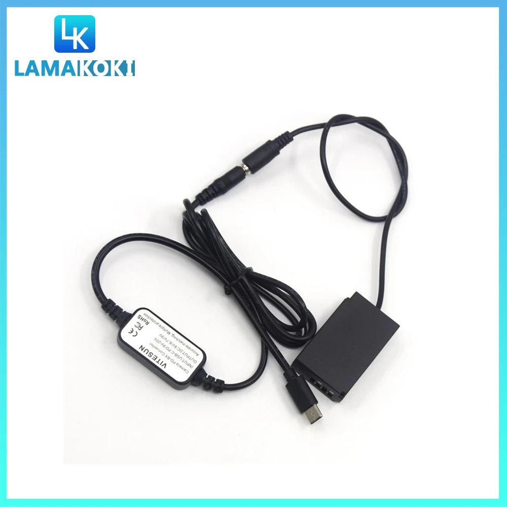Usb C En-El20 En El20 El20A Ep-5C Dummy Batteria Accumulatori E Caricabatterie Di Riserva Cavo Usb Per Il Nikon 1J1 1J2 1J3 1S1 1Aw1 1V3 P1000