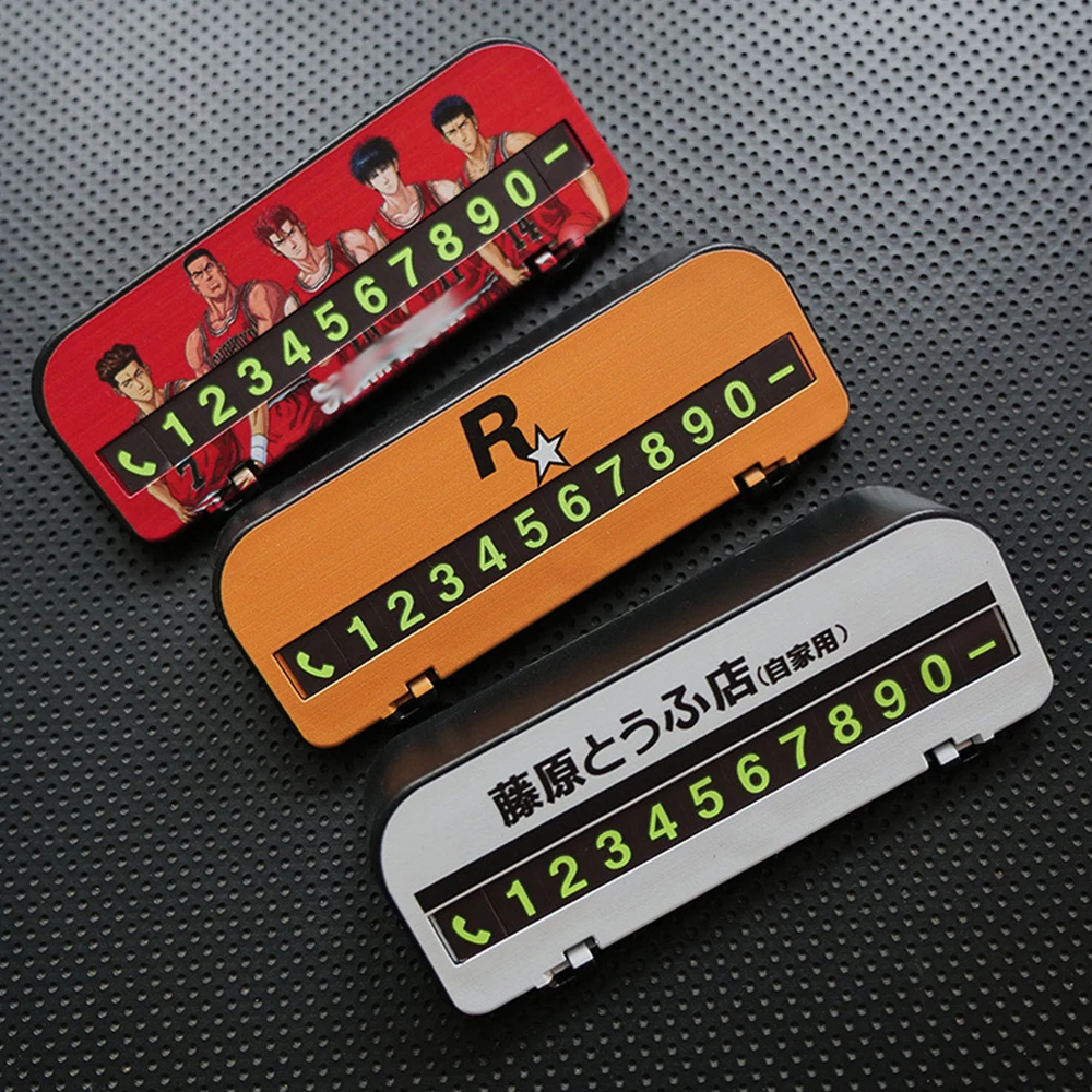 Jdm Car Temporary Parking Card Ps4 Xbox Game Gta Numero Di Telefono Stop Car Sign Card Plate Move Car Contact Number Plate