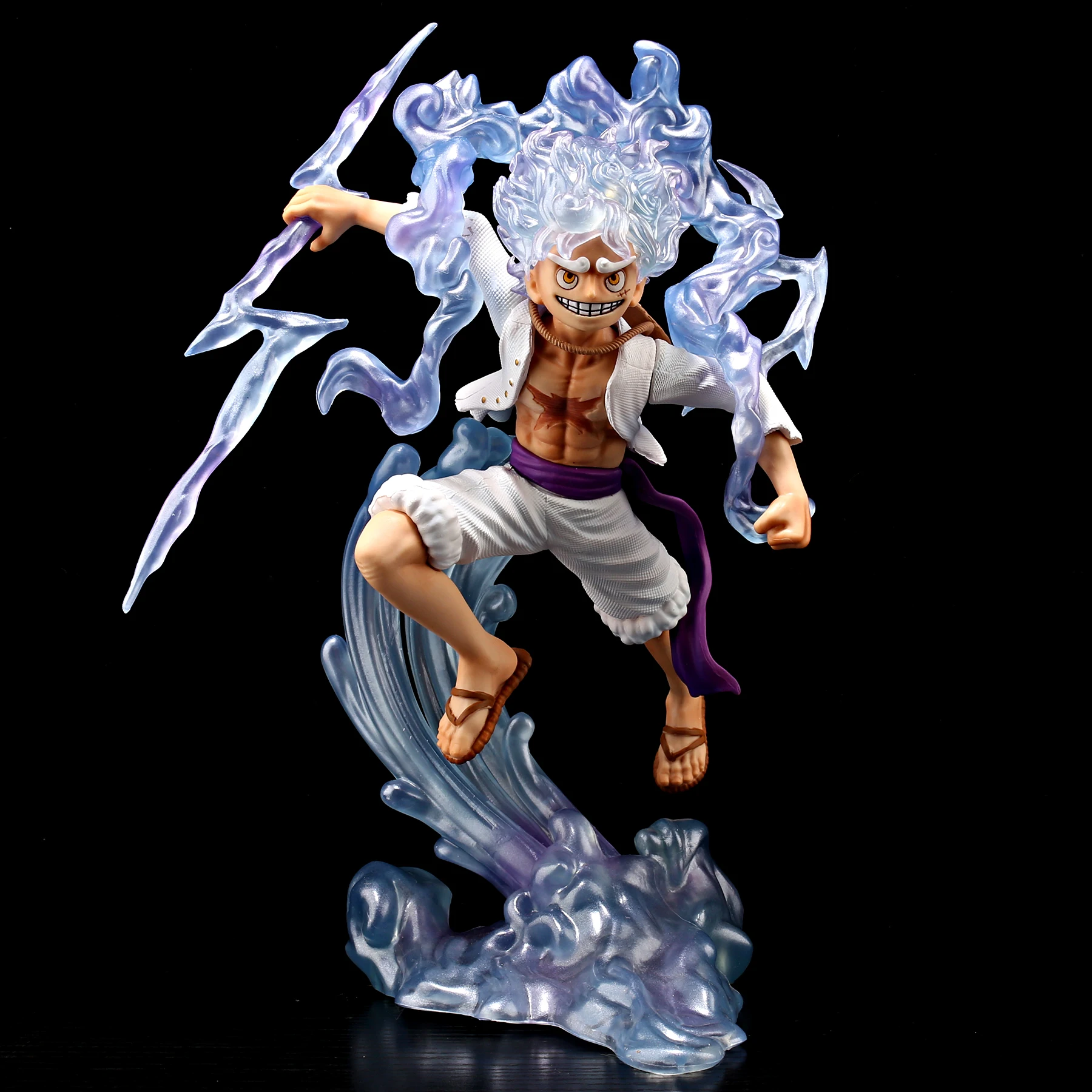 Rufy Figure Gear 5 One Piece Red Pvc Model Thunder Force Bella Collezione Decorazioni Giocattoli Regali 28Cm