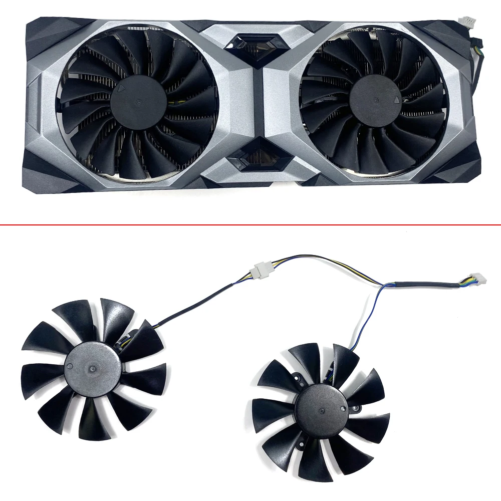 Fai Da Te 2 Pz Nuovo 85Mm 4Pin 12V 0.5A Ventola Di Raffreddamento Rtx2080 Ti Ventus Gpu Fan Per Msi Rtx 2080Ti 2080 Super Ventus Ventole Scheda Video