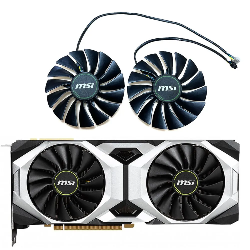 Ventola Di Raffreddamento Ventus Originale Da 90Mm 4Pin Pla09215B12H Rtx 2080, Per Ventola Di Raffreddamento Per Scheda Video Msi Rtx 2080 Ti, Rtx 208