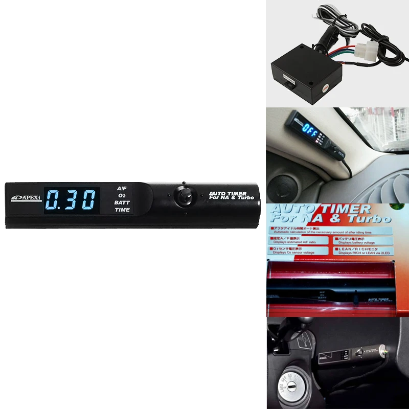 Car Styling Di Alta Qualità Apexi Auto Turbo Timer Na & Turbo Digital Led Blu Del Display Luce