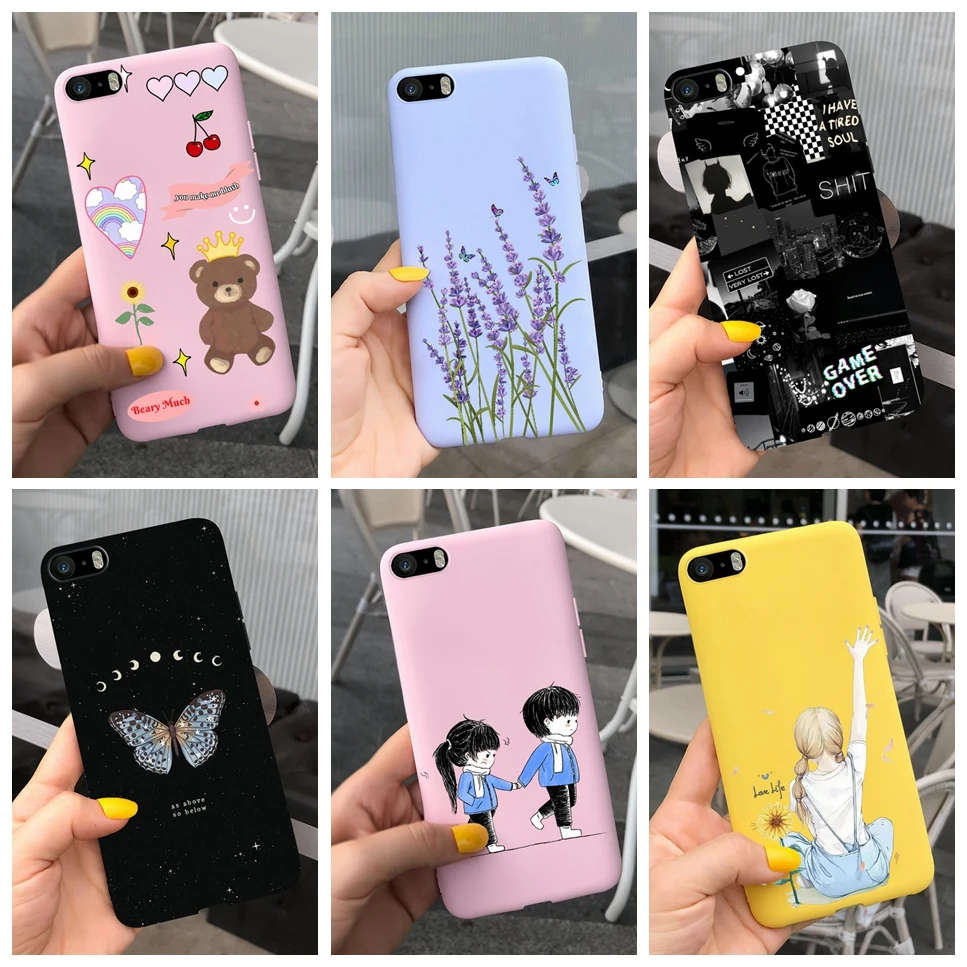 Per Iphone 5 S Se 5 S 5Se Custodia Cute Girl Panda Silicone Antiurto Per Iphone5S Cover Posteriore Per Iphone 5 S Se 5 S 5Se Custodie Per Telefoni