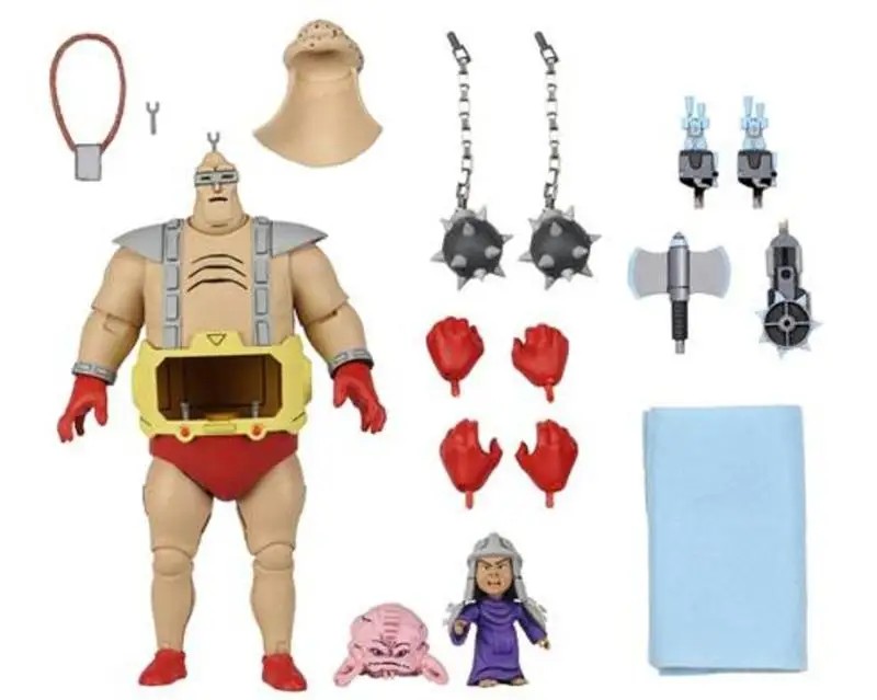 Neca Ultimate Teenage Mutant Ninja Turtles Shredder Krang Boss 1987 Animali Classic Mobile Action Figure Toys