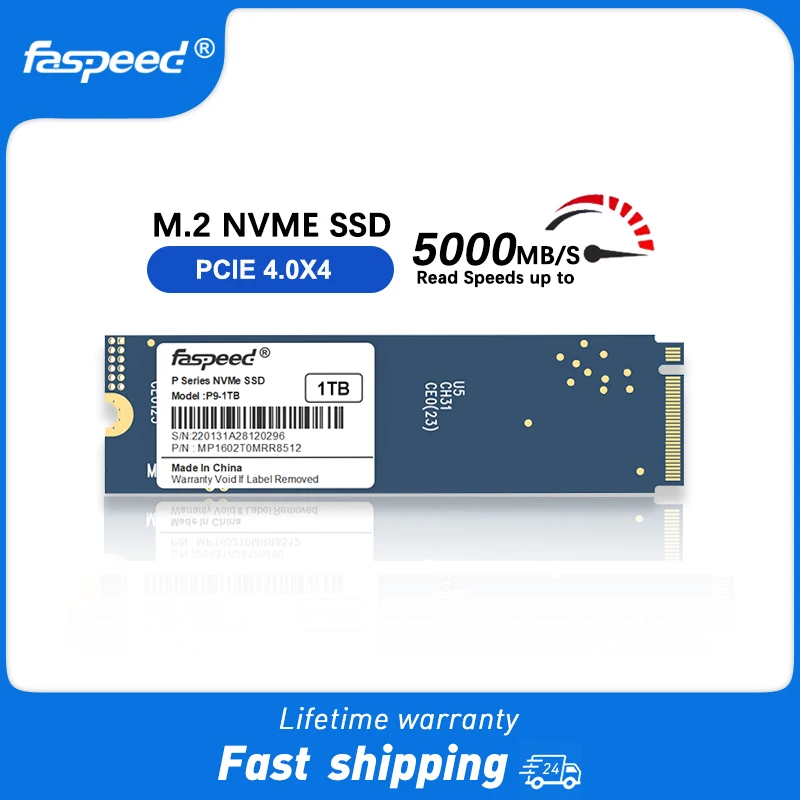 Faspeed 1 Tb M 2 Nvme Ssd 512 Gb Pcie 4.0X4 Solid State Drive 1 Tb 512 Gb Hdd 5000 Gb/S M2 2280 Hard Disk Per Ps5 Pc Desktop Laptop