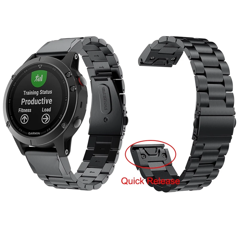 20Mm Stainless Steel Wristband Strap For Garmin Fenix 6S／6S Pro Easy Fit Metal Watchband For Garmin Fenix 5S／5S Plus Bracelet