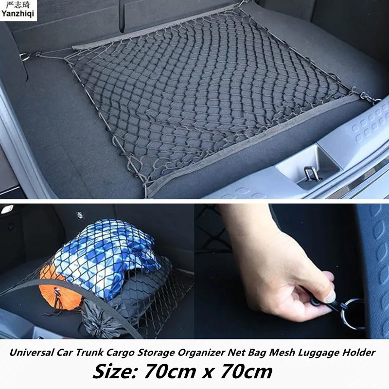 Per Subaru Forester Sh 2008 2009 2010 2011 2012 Car Mesh Cargo Net Holder Trunk Auto Elastic Storage 4 Ganci Organizer Styling