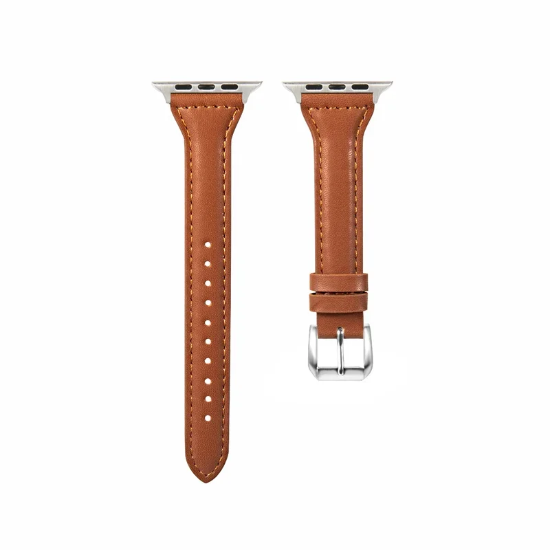 Cinturino In Pelle Sottile Per Cinturini Apple Watch 45Mm 44Mm 40Mm 41Mm 42Mm 38Mm Ultra 2 49Mm 44Mm Bracciale Apple Watch 8 9 8 7 Se 5 4 6