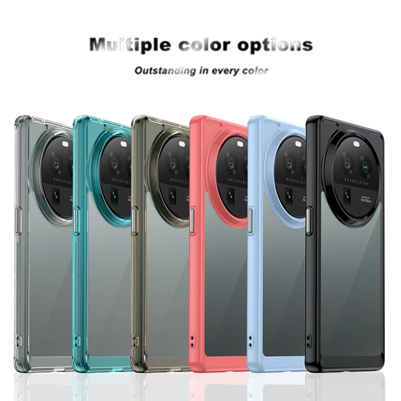 Per Oppo Find X6 Pro Case Luxury Silicone Clear Bumper Tpu Trasparente Antiurto Oppo Find X6 Pro Case Oppo Find X6 Pro Cover