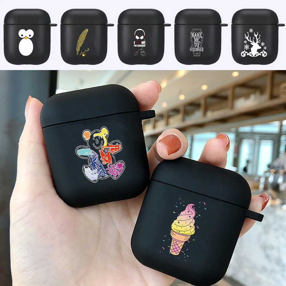 Per Apple Airpods Custodia Airpods 2/1 Gen Cuffie Wireless Bluetooth Custodia Protettiva Morbida In Tpu Opaco