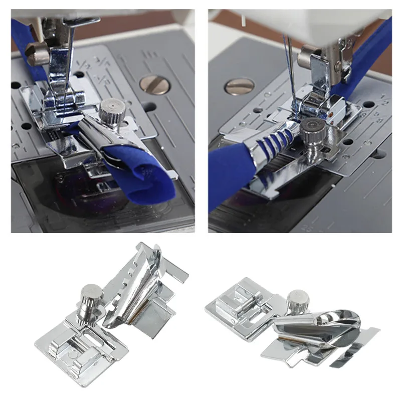 Bias Tape E Binding Foot Snap Accessori Per Cucire Per Macchine Domestiche Shell Nerrow Edge Pressore Foot Brother Singer Domestic
