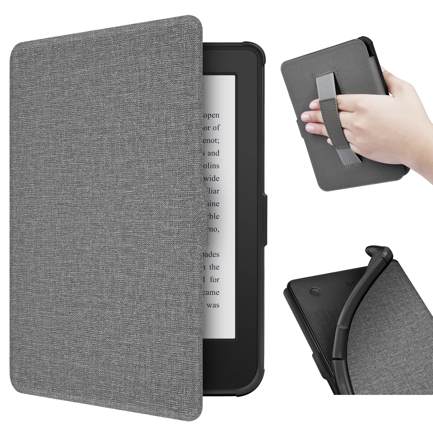 Per Kobo Clara 2E 2022 Custodia Morbida Con Cinturino In Tessuto Smart Cover Per Kobo Clara 2E Magnetic Protective Slimshell