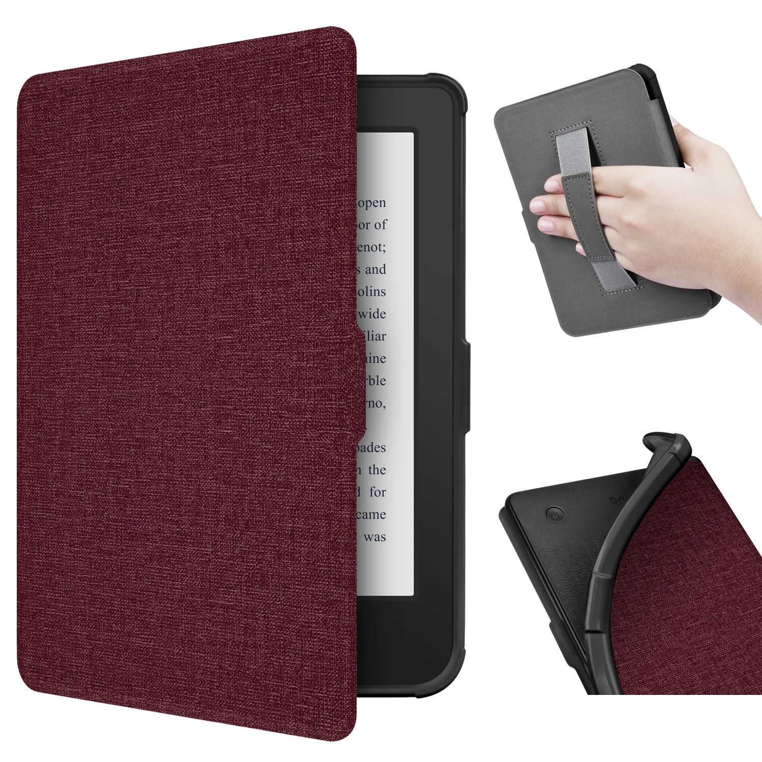 Custodia Morbida In Tessuto Con Cinturino Per Kobo Clara 2E Smart Cover Per Kobo Clara 2E 2022 Guscio Protettivo Magnetico